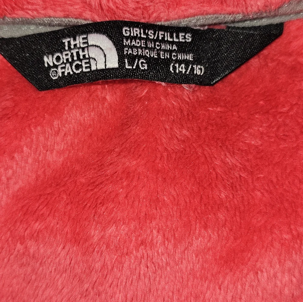 Like New The North Face Girl's Vibrant Pink Jacket Sz 14/16
